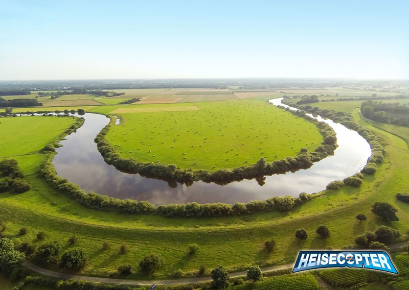 Luftbild Aller Fluss bei Otersen